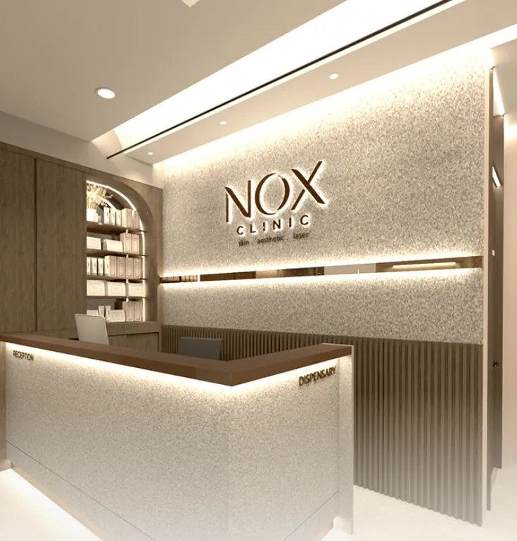 Nox Clinic 6 Reception interior at a Nox Clinic branch